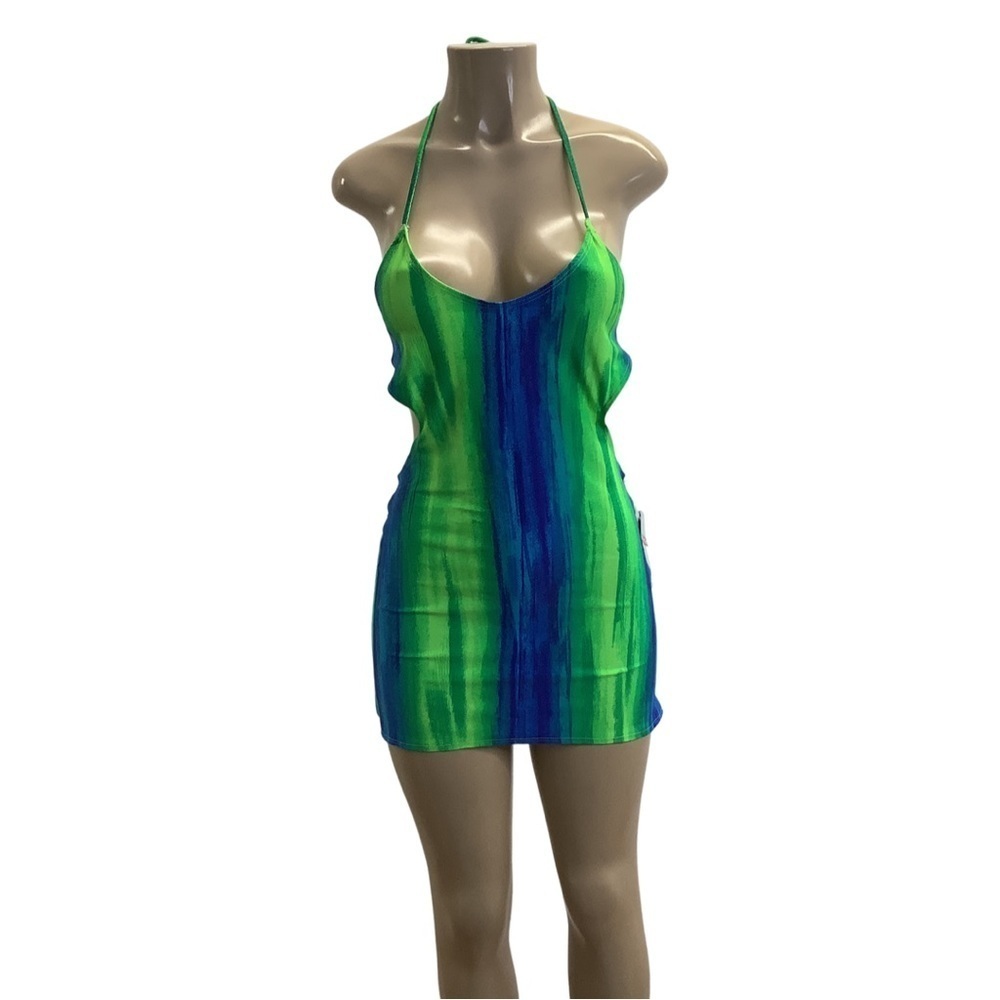 Indecent Proposal by Zuliana mini dress with cut out design and halter tie